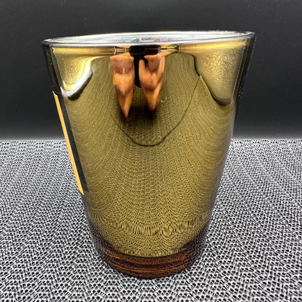 Threshold Amber Sunrise Luxury Scented Candle 20oz Gold Metallic Glass Jar